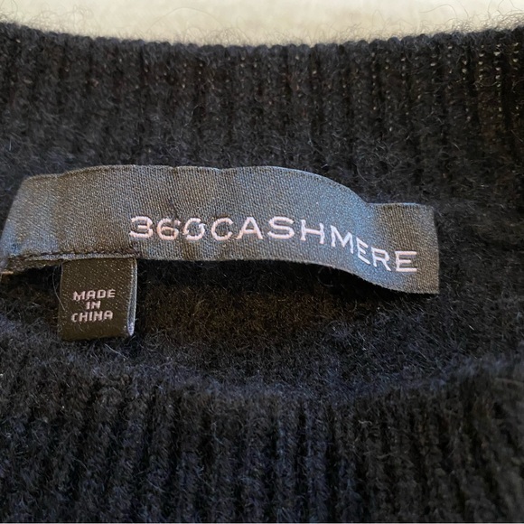 360 Cashmere black raglan sleeve XS/S - Picture 6 of 8
